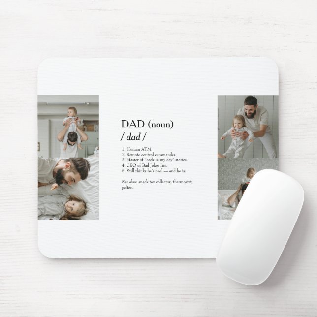 Mousepad de Colagem de Fotos Engraçado com Definiç (Com mouse)