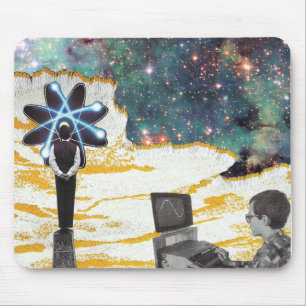 Mousepad de Colagem de Vintagem Retroativa
