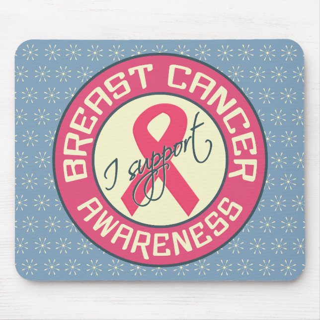 Mousepad de Consciência do Cancer da Mama (Frente)