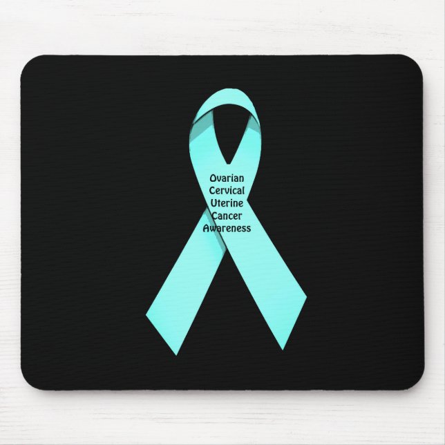 Mousepad de consciência do câncer de ovário (Frente)