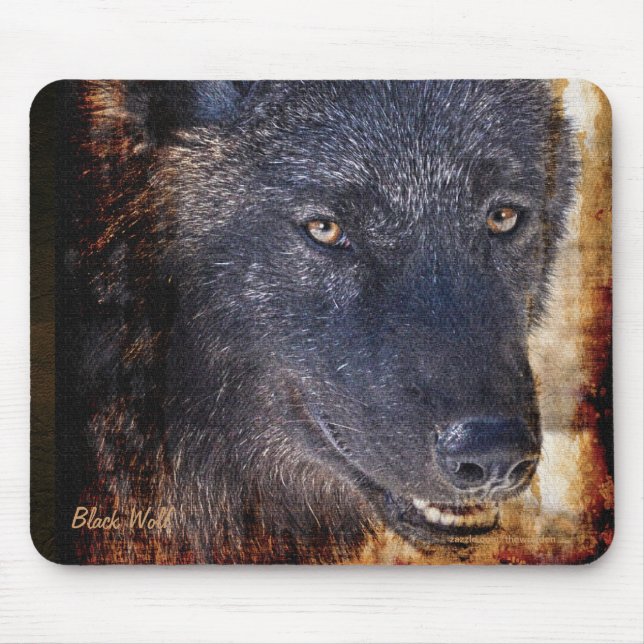 Mousepad de Conservação da Vida Selvagem do Lobo-d (Frente)