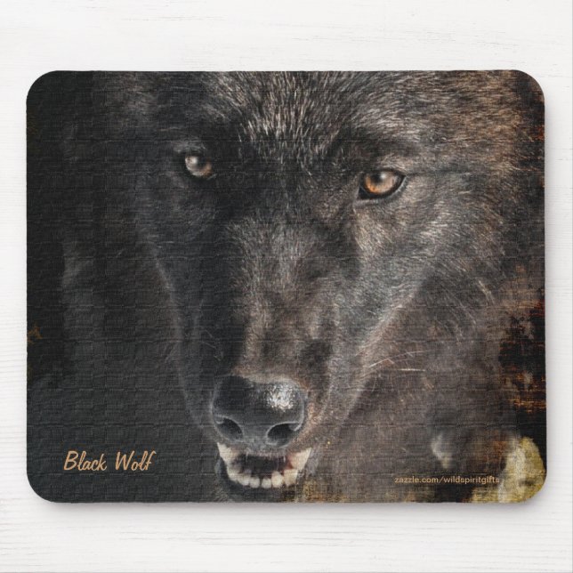Mousepad de Conservação da Vida Selvagem do Lobo-d (Frente)