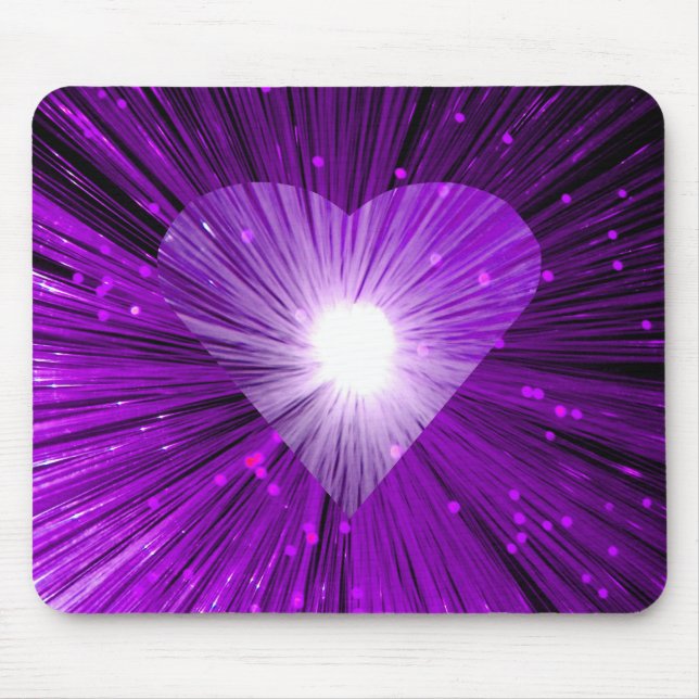 Mousepad de Coração Púrpura (Frente)