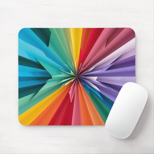 Mousepad de Cores Vibrantes (Com mouse)