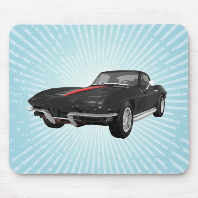 Mousepad De Corveta carro 1967 de esportes: Revestimento (Frente)