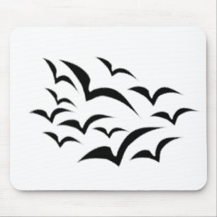 Mousepad de Crianças de Nuvem Preto Bat