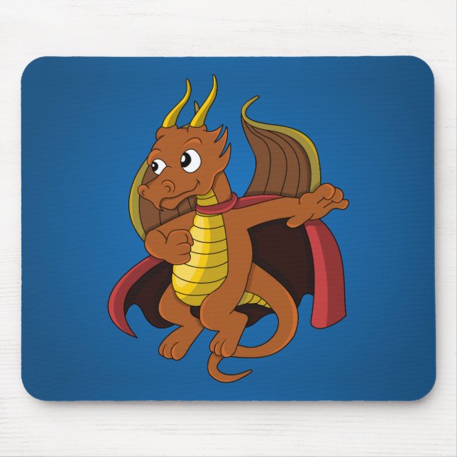 Mousepad de desenho animado de super-herói dragão (Frente)