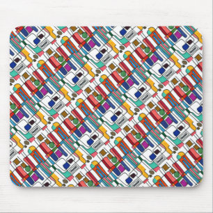 Mousepad de Design Abstrato de "Mapa da Cidade" em