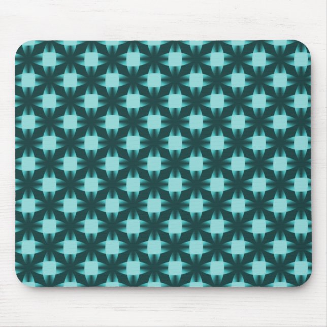 Mousepad de Discos Atrevidos de Teal Escuro (Frente)