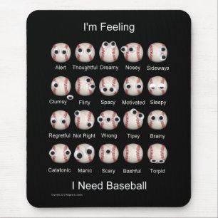 Mousepad de Emoções de Baseball