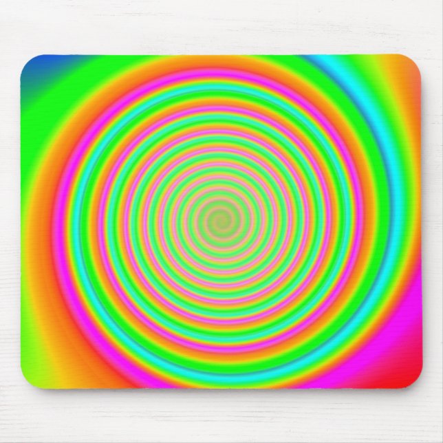 Mousepad de espiral 9 de malha colorida (Frente)