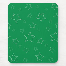 Mousepad de estrelas verdes