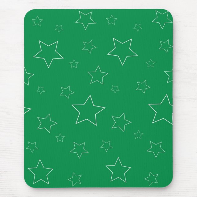 Mousepad de estrelas verdes (Frente)
