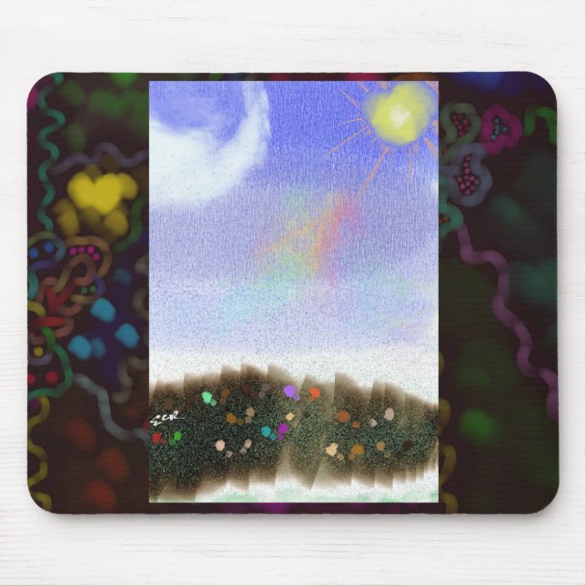 Mousepad de Exibição da Chuva de Primavera (Frente)