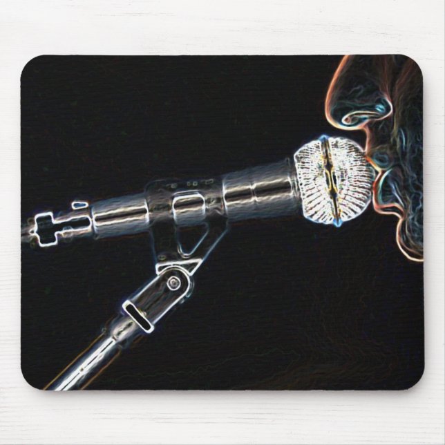 mousepad de fala do cantor da canção da micro (Frente)