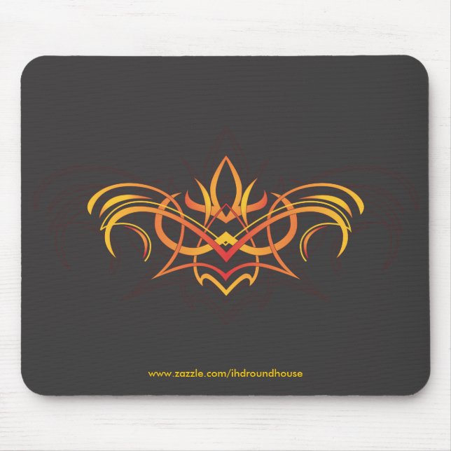 Mousepad de Fireflower das riscas (Frente)
