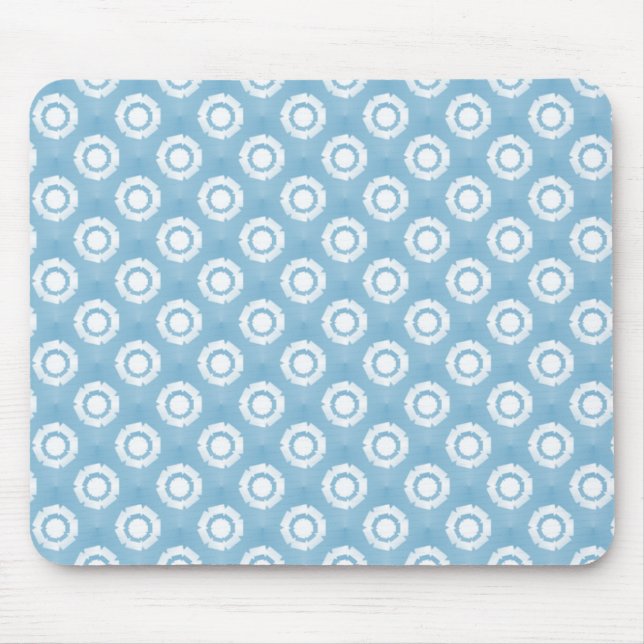 Mousepad de Flor Azul-Funky Bebê (Frente)