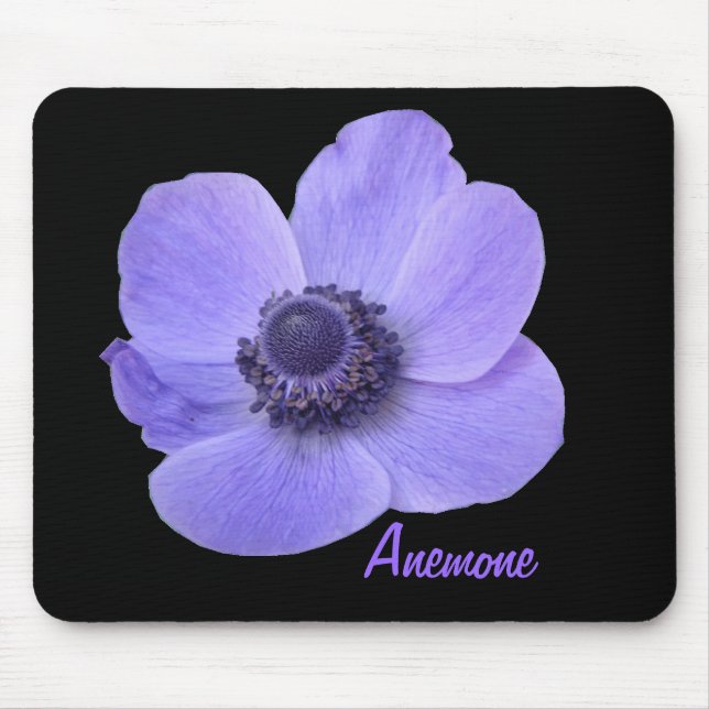 Mousepad de Flor Azul Personalizável (Frente)