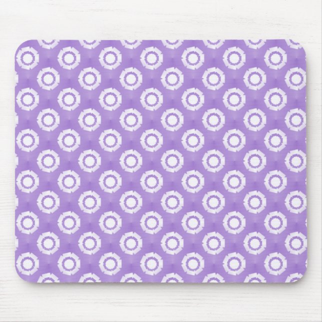 Mousepad de Flor Funky, Lavanda adorável (Frente)