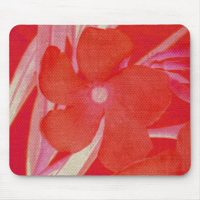 Mousepad de Flor Vermelho (Frente)