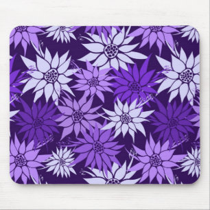 Mousepad de Flores Roxas
