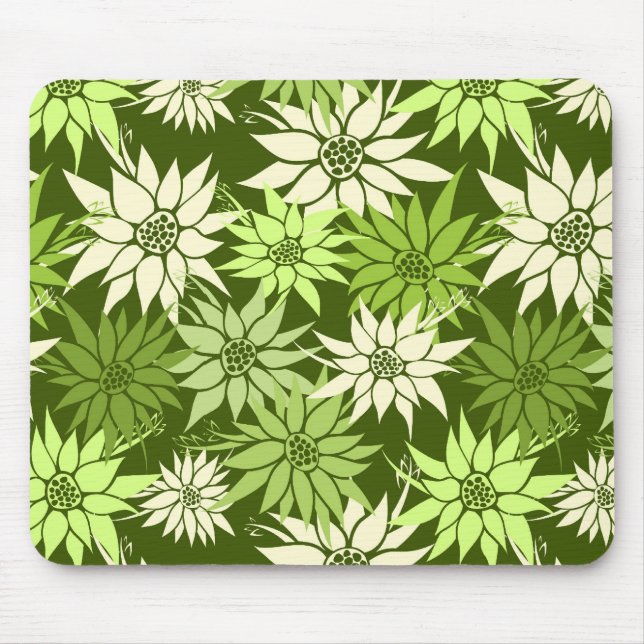 Mousepad de Flores Verdes (Frente)