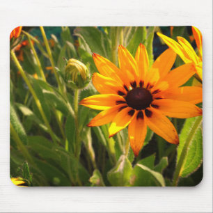 Mousepad de fotografia de flor amarela