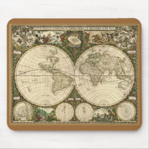 Mousepad De Frederick de Sagacidade mapa 1660 de Velho