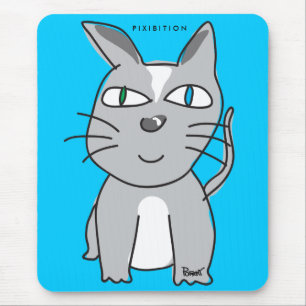 Mousepad de Gato de cinza