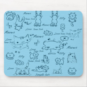 Mousepad de Gatos Simples