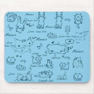 Mousepad de Gatos Simples