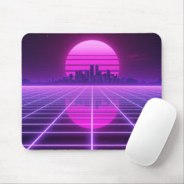 Mousepad de Gel Neon dos Anos 80 Retrô