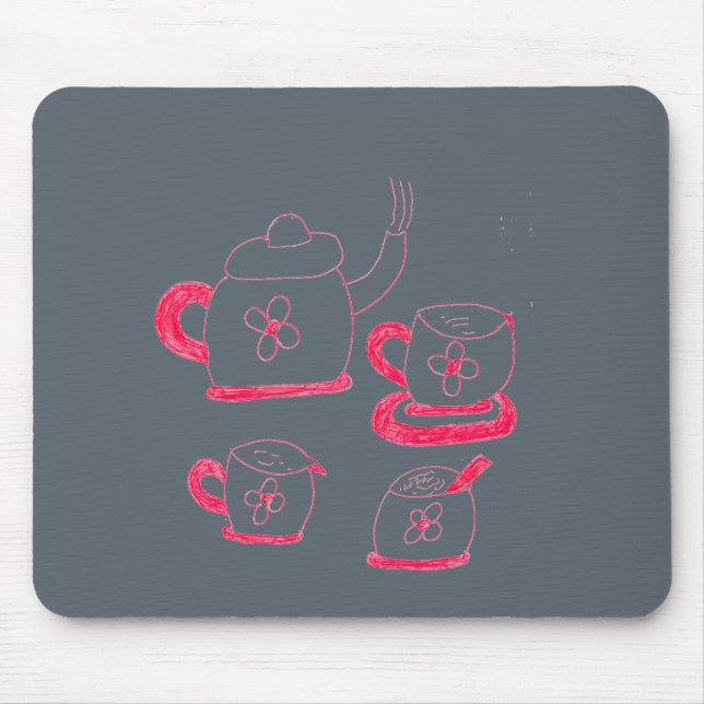 Mousepad de Hora do Chá (Frente)