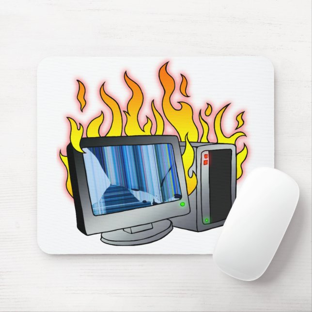 Mousepad de incêndio do computador (Com mouse)