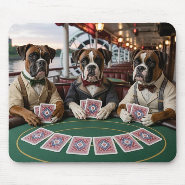 Mousepad de jogador de riverboat Bulldog (Frente)
