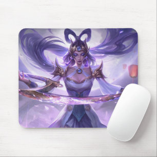 Mousepad de Jogo Moon Scorn Tema do Guerreiro No