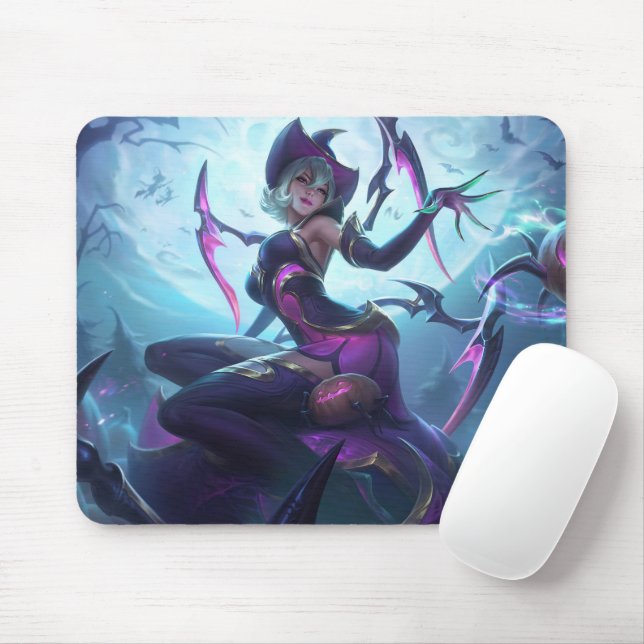 Mousepad de Jogos da Rainha-Aranha | Design do Tem (Com mouse)