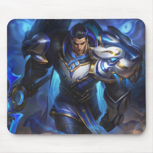 Mousepad de Jogos do Ax Wielder | Guerreiro lendár (Frente)