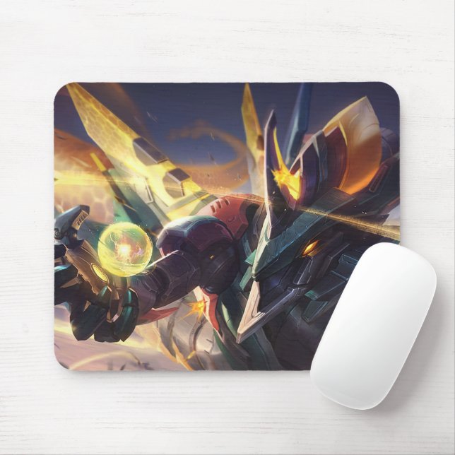 Mousepad de Jogos do Dragão Cósmico | Personalizáv (Com mouse)