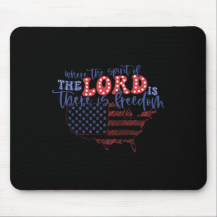 Mousepad De Julho, Onde O Espírito Do Senhor Está, Há F
