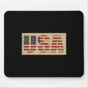 Mousepad De Julho Shirt Usa Flag Independência Dos Estados