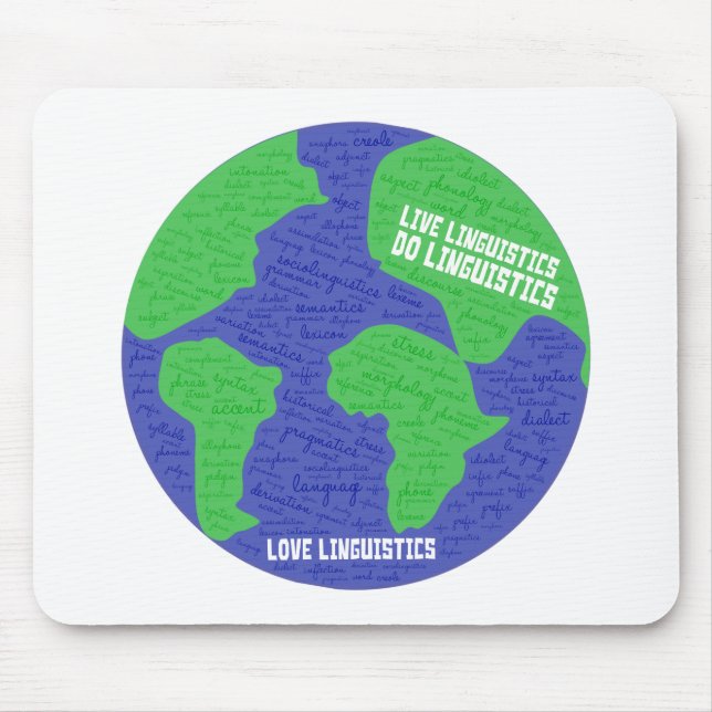Mousepad de Linguística do Amor (Frente)