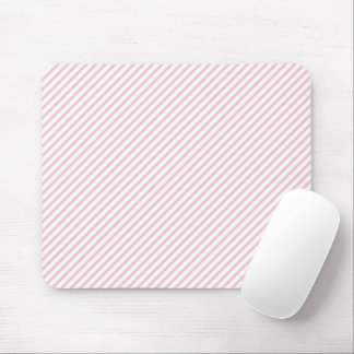 Mousepad de Listra Rosa e Branca Atemporal