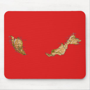 Mousepad de Mapa da Malásia