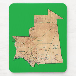 Mousepad de Mapa da Mauritânia