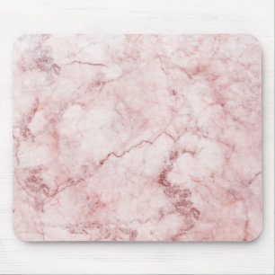 Mousepad de mármore cor-de-rosa