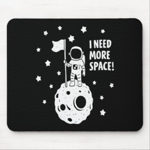 Mousepad Dê-me Mais Espaço Astronauta Divertido Lua Estrela