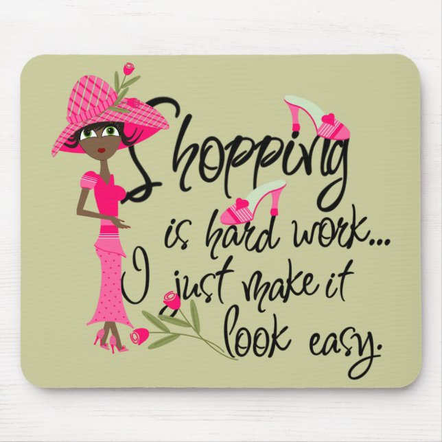 Mousepad de Moda Rosa Escuro (Frente)