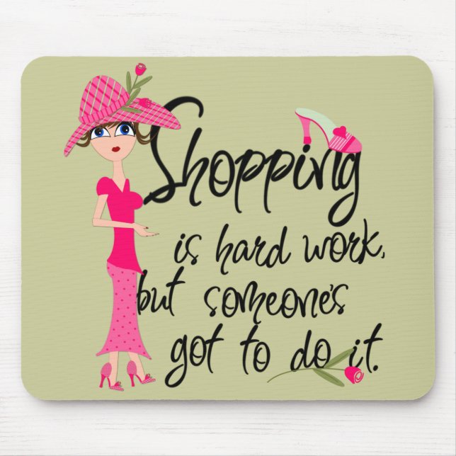 Mousepad de Moda Rosa Escuro (Frente)