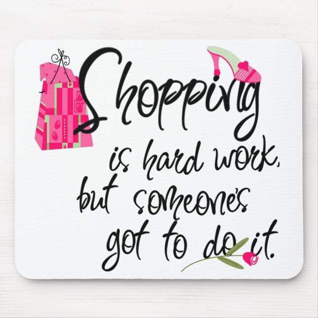 Mousepad de Moda Rosa Escuro (Frente)